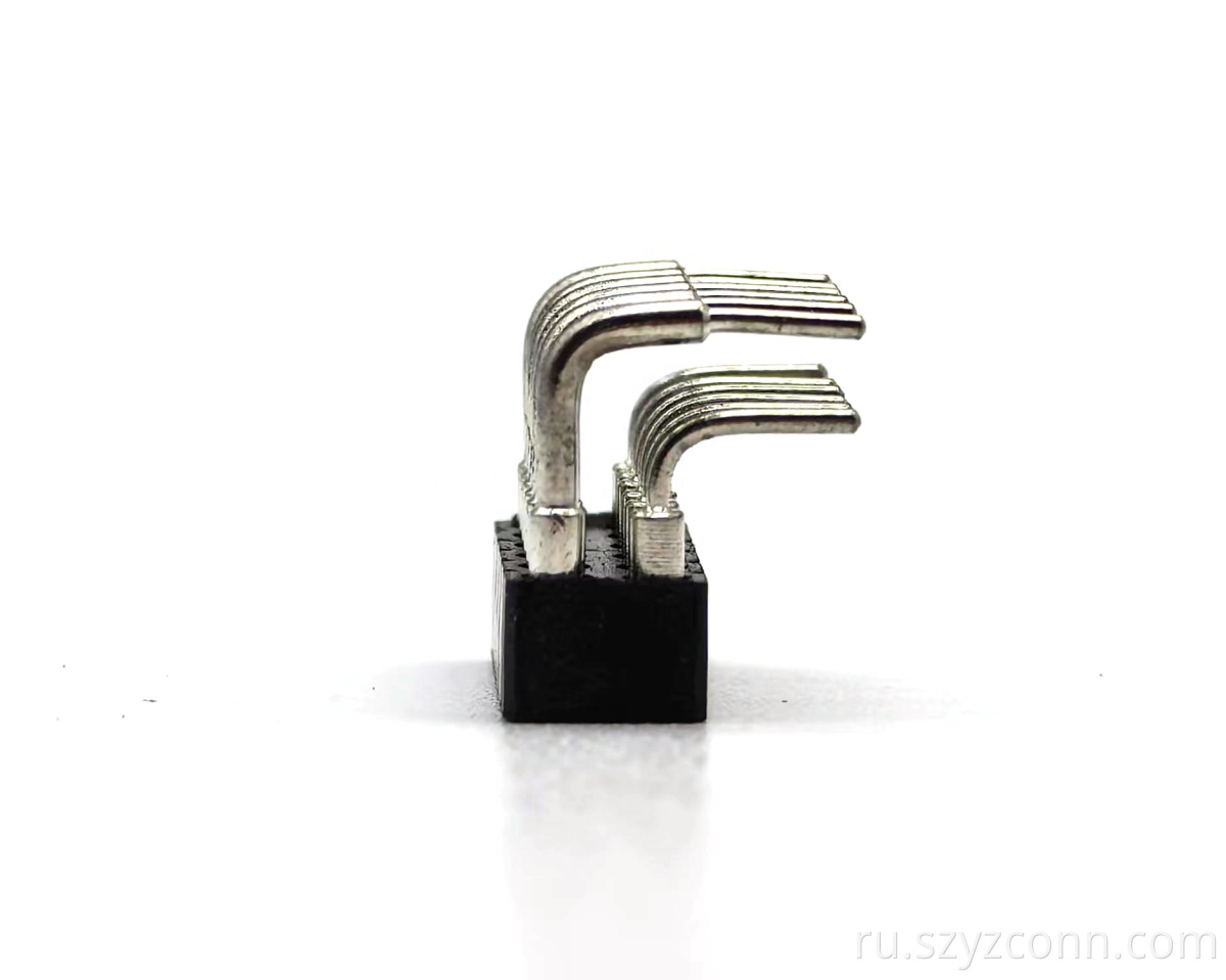 обработанная гнездовая головка 12p machined female header 12p
